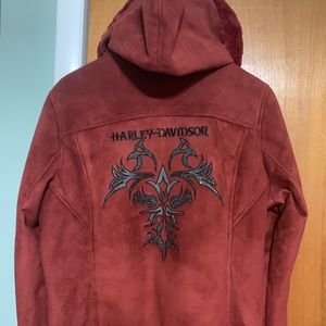 Harley Davidson fur-lined Hooded Jacket